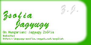 zsofia jagyugy business card